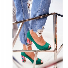 Női szivattyú Sergio Leone Suede Green PB135 Légy az enyém! zöld 1