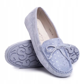 Női cipők Suede S.Barski A199 Blue Wannabe kék 1