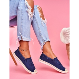 SEA Női Espadrilles Navy Blue Flaure sötétkék 2