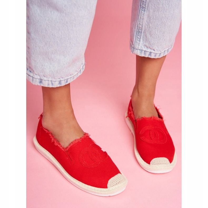 PS1 Red Flaure női espadrillák piros 2