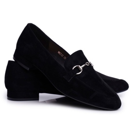 Női cipők Suede Sergio Leone MK733 Black Febbi fekete 5