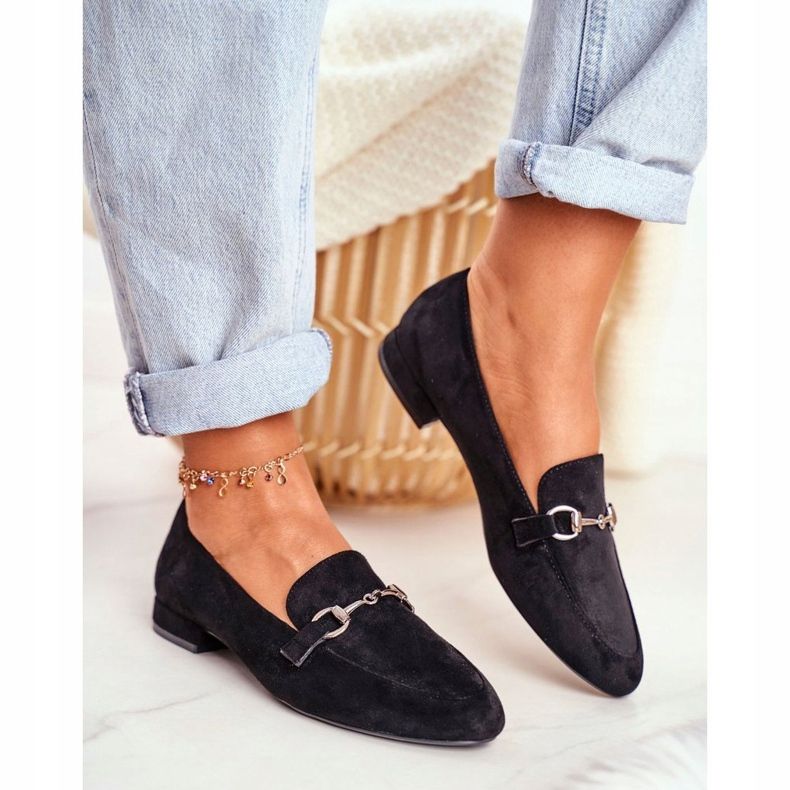 Női cipők Suede Sergio Leone MK733 Black Febbi fekete 1