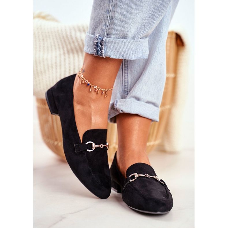 Női cipők Suede Sergio Leone MK733 Black Febbi fekete 2