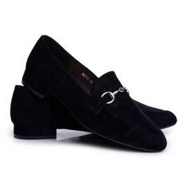 Női cipők Suede Sergio Leone MK733 Black Febbi fekete 4