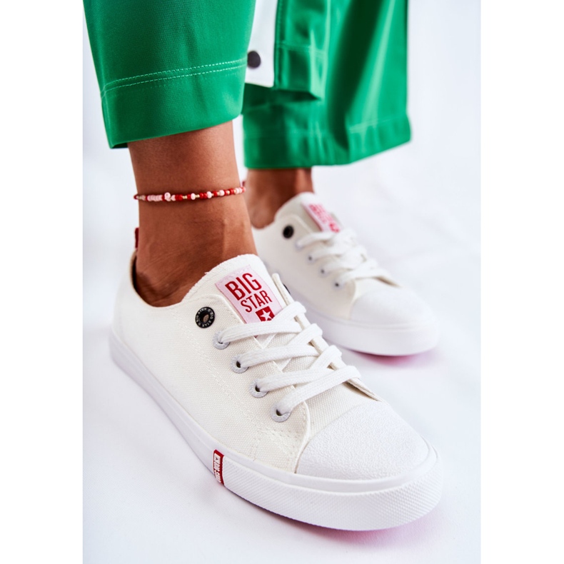 Női cipők Big Star White FF274087 fehér 2