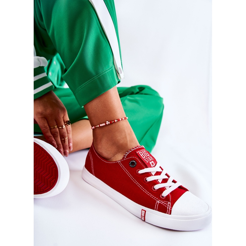Női cipők Big Star Red FF274089 piros 1