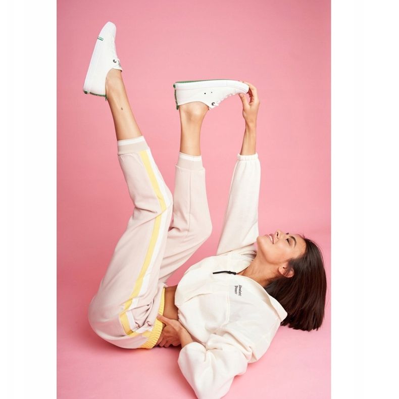 Női cipők Big Star Green -White FF274088 fehér 2