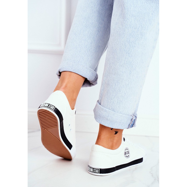 Női cipők Big Star White FF274228 fehér 2