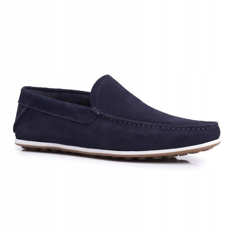 Férfi cipők GOE Navy Blue Nubuck FF1N3059 sötétkék 1