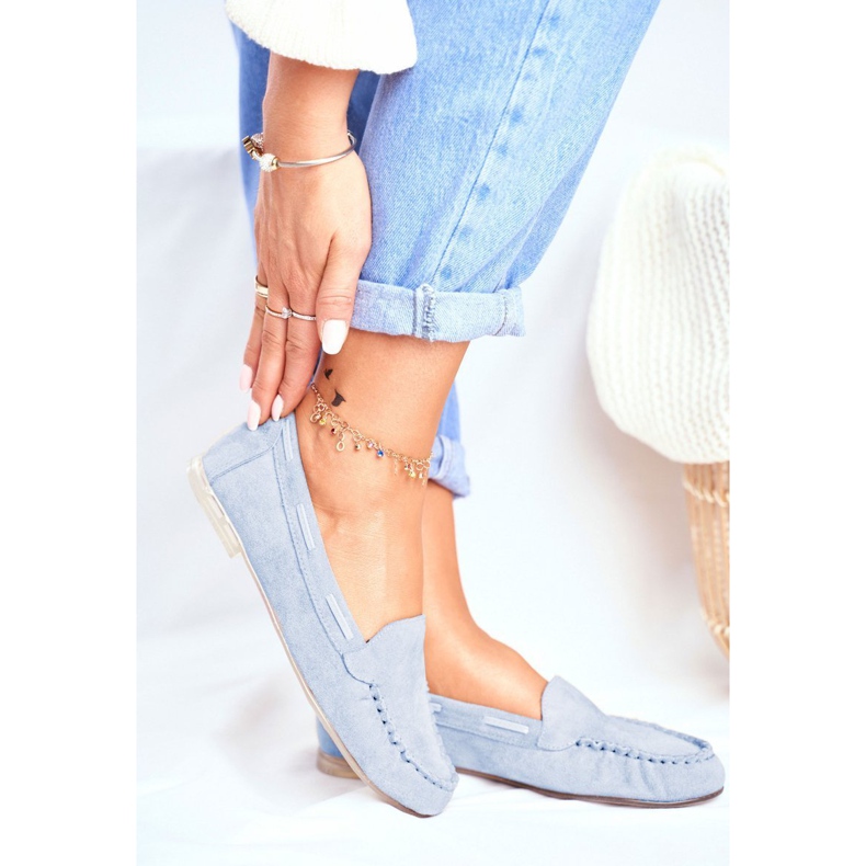 Női cipők Sergio Leone Suede Blue MK722 kék 1