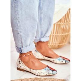 Női balerinák Sergio Leone Red Snake BL611 Nemsis piros sokszínű 2