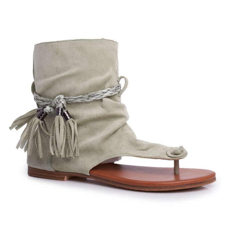 SEA Női szandál Flip-flop szárral zöld SL1011 Madrit 1