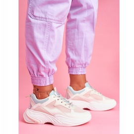 PS1 Női sportcipő Színes bézs színű pinner fehér 2
