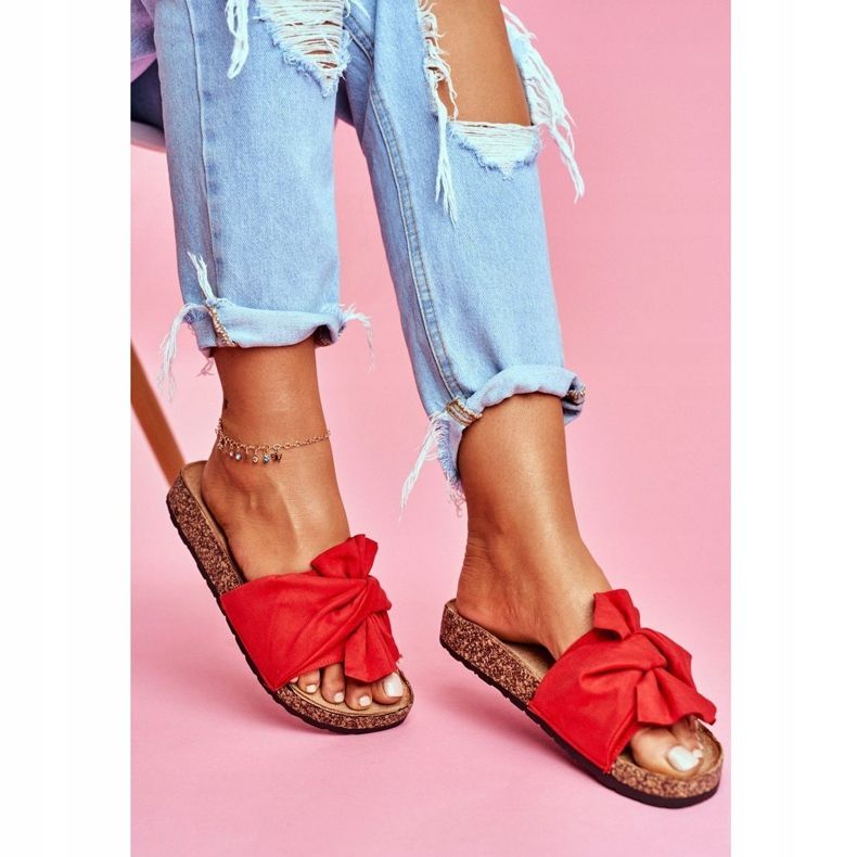 PS1 Női papucs parafa íjakon piros Felis 1