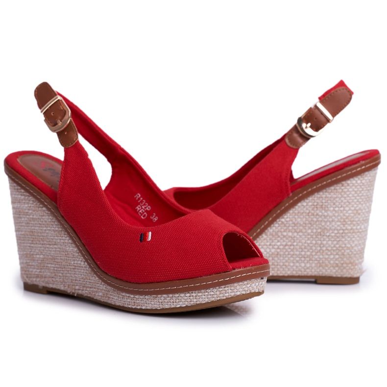 SEA Női szandál Wedge Red Tommy piros 1 SEA Női szandál Wedge Red Tommy piros 1