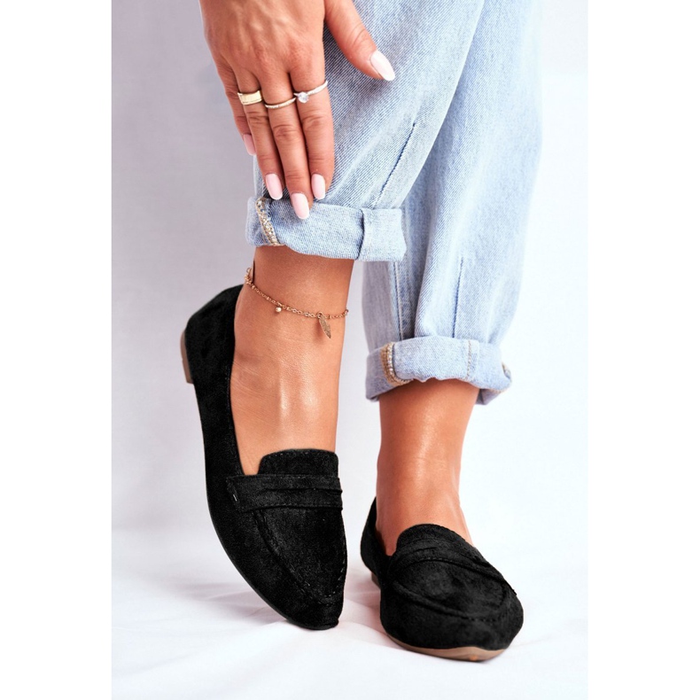 BUGO Női cipők Suede CH-1M6 Black Laveria fekete 1