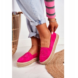 PS1 Női espadrilles vastag vászon talp Fuchsia Febi rózsaszín 1