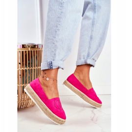PS1 Női espadrilles vastag vászon talp Fuchsia Febi rózsaszín 2