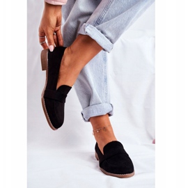 Női fekete velúr cipő Cintra 1