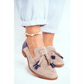 Női Brogues Maciejka Bőrcipők Bézs 04484-04 / 00-5 2 Női Brogues Maciejka Bőrcipők Bézs 04484-04 / 00-5 2