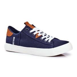 Férfi cipők Big Star Navy Blue FF174313 sötétkék 1