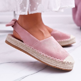 FRJ Női espadrilles Suede Pink Contour rózsaszín 1