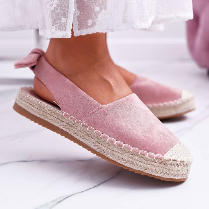FRJ Női espadrilles Suede Pink Contour rózsaszín 1