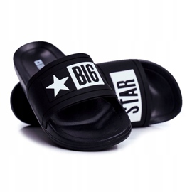 Gyermek- és ifjúsági Big Star fekete papucs DD374150 1