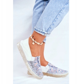 Női Brogues Maciejka Bőr papucs Fehér 03512-46 sokszínű 2