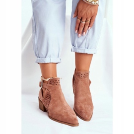 FB1 Női csizma kivágott rugóval Pink Rita rózsaszín 1