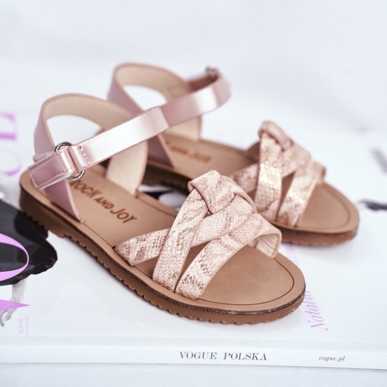 FRROCK Gyermek szandál tépőzárral Lányoknak Pink Lilo rózsaszín 1