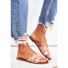 HAN Női papucs kígyóbőr rózsaszín esély 1