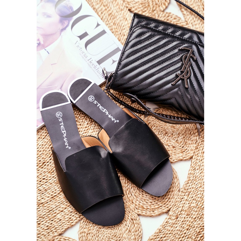 HAN Női papucs Flat Black Mimios fekete 2