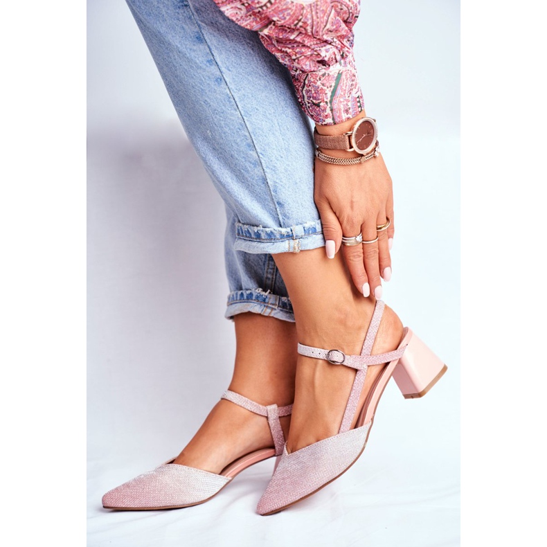 SEA Női Pumpák Egy Sarokon Rózsaszín Arany Alice sokszínű 2