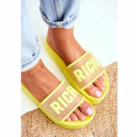 PS1 Női papucs a platformon Sárga gazdag 2