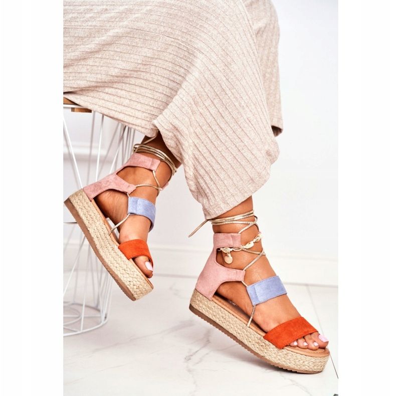 Női espadrillák a platformon Narancssárga Fuerta 1 Női espadrillák a platformon Narancssárga Fuerta 1