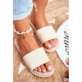 FRJ Női klasszikus papucs Velúr bézs Nézz rám 1