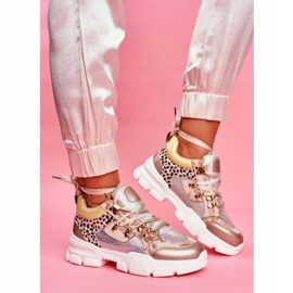 Moow Sport Női Cipők Cipők Totally Crazy bézs ezüst sokszínű 1