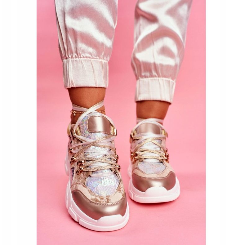 Moow Sport Női Cipők Cipők Totally Crazy bézs ezüst sokszínű 2