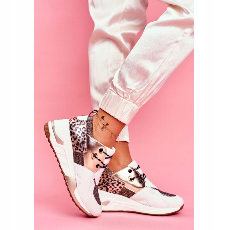 Moow Női sportcipők Sneakers White Gold Semper fehér sokszínű sárga 2