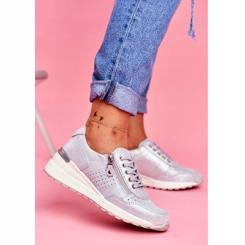 Vinceza Női sportcipő Cipők Bőr ezüst FT20-8675 Better Way szürke 2