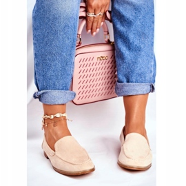 PS1 Női Brogues Slip On Suede Bézs Twinky 1