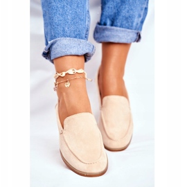 PS1 Női Brogues Slip On Suede Bézs Twinky 2