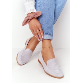 PS1 Női Brogues Slip On Suede Grey Twinky szürke 1