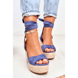 FRID Női szandál Wedge Espadrilles Blue Ollie kék 2