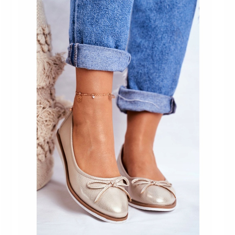 Női balerinák Sergio Leone Gold BL612 aranysárga 1
