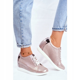 Sergio Leone Beige Sparkle SP235 női tornacipő bézs 2