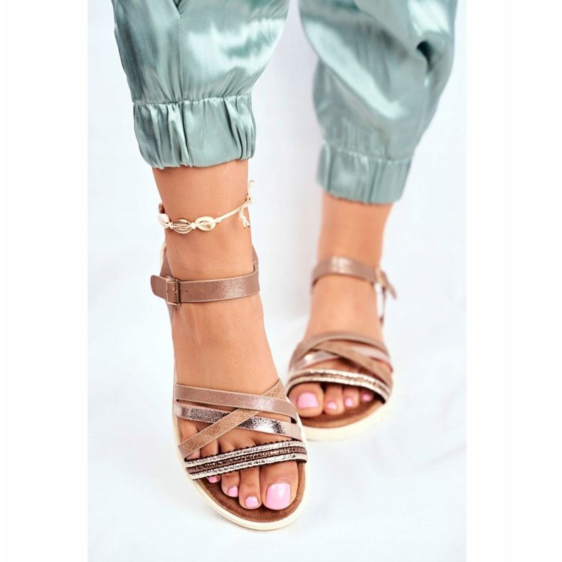 EVE Női szandál Lapos Barna Replay 2