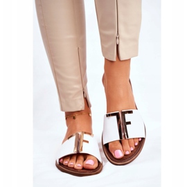 Elegáns női papucs Fehér Nicole Dilmah 1