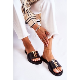 Elegáns női papucs fekete Nicole Dilmah 2